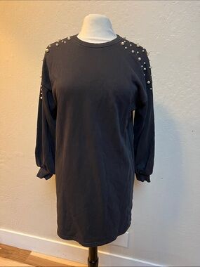 Lucy Paris long sleeve pearl detail dress